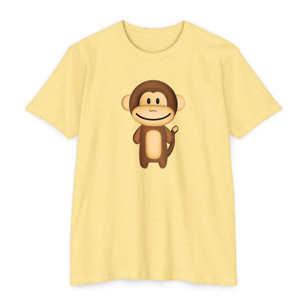 Kawaii Monkey T-shirt - Unisex CVC Jersey