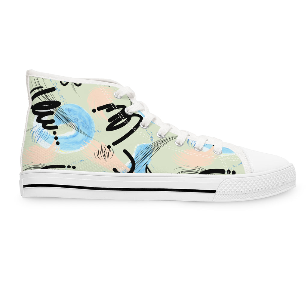 Abstract Art High Top Sneakers