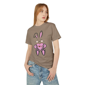 Rabbit With I Love You Heart Tee, Unisex T-Shirt, Animal Lover Gift, Cute Graphic Tee, Valentine's Day Shirt, Bunny Shirt