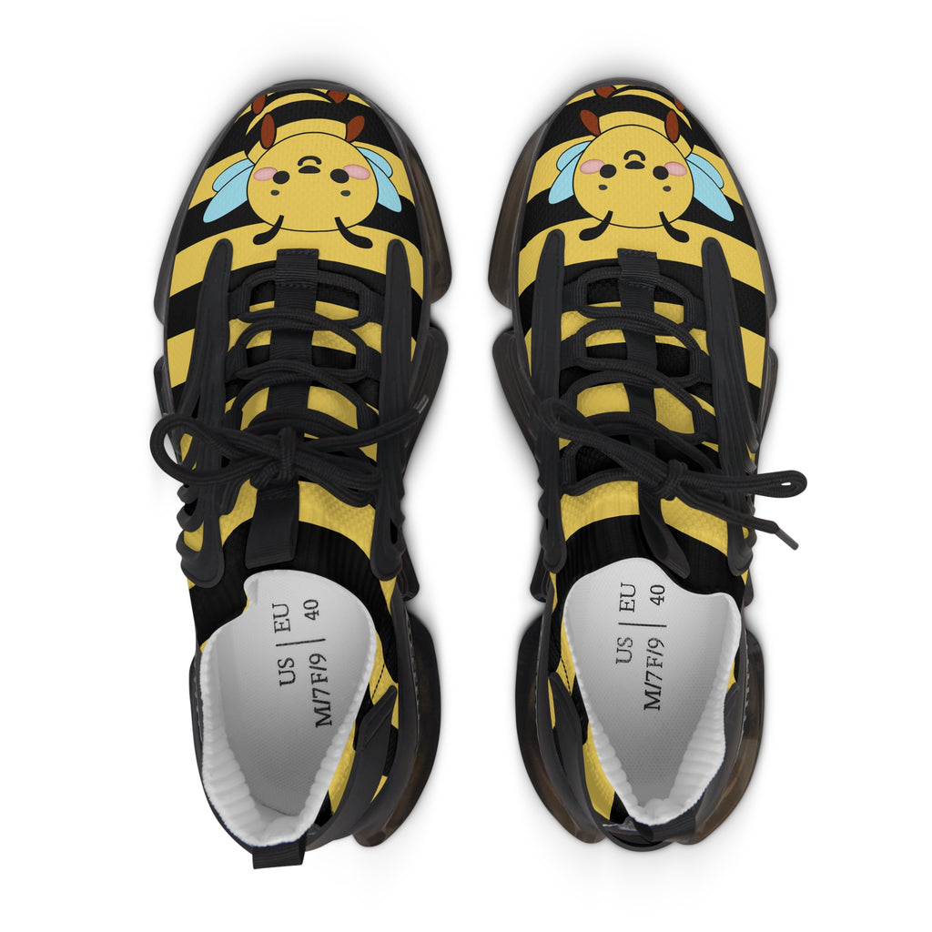 Kawaii Bee Sneakers - Cute Women's Shoes - Unique Footwear -Trendy Sneakers