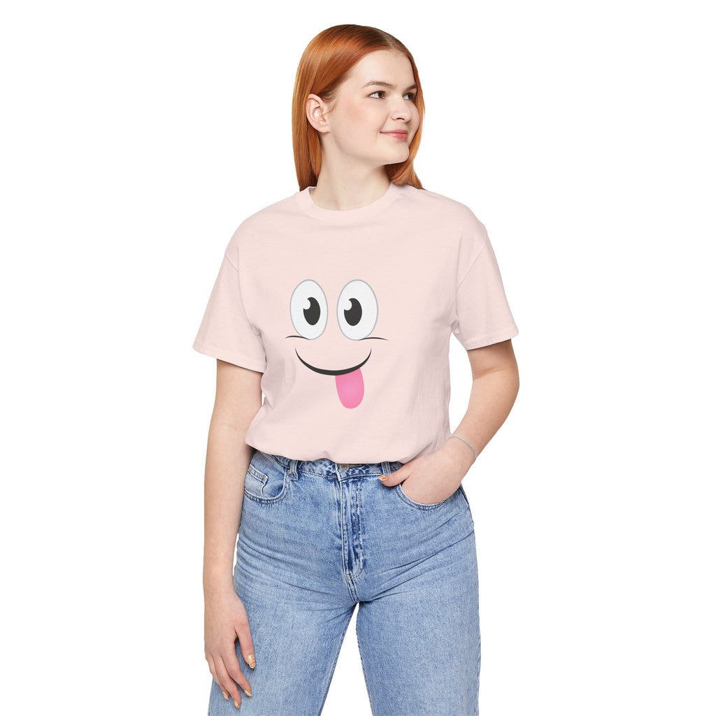 Yum Smile T-Shirt, Cute Graphic Tee, Food Lover Gift, Unisex Top, Funny Saying Shirt, Short Sleeve Tee