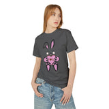 Rabbit With I Love You Heart Tee, Unisex T-Shirt, Animal Lover Gift, Cute Graphic Tee, Valentine's Day Shirt, Bunny Shirt