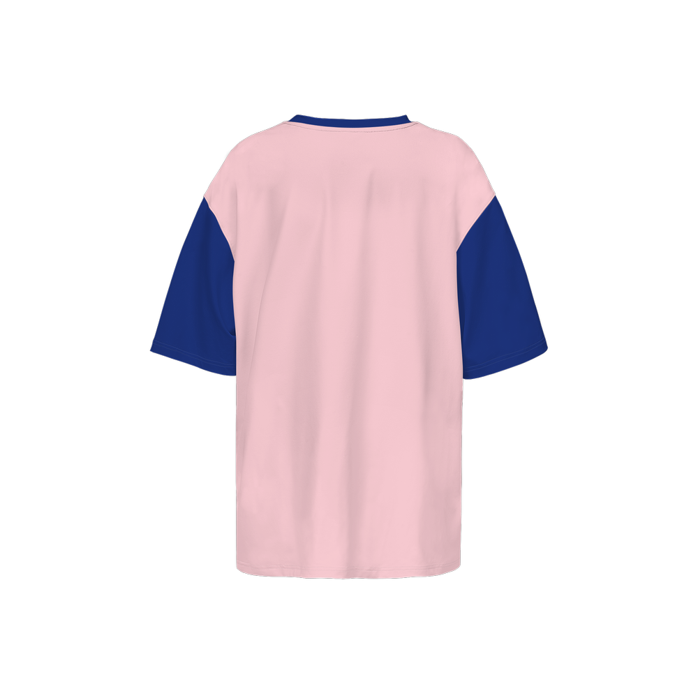 Kawaii Pig Women's Oversized Short-Sleeve T-Shirt-Heavyweight 225g