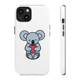 White Cute Coala Tough Cases