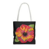 Poppy Tote Bag - Floral Canvas Shoulder Bag for Women, Flower Printed Grocery Tote, Reusable Shopping Handbag, Eco-Friendly Beach Bag, Gift