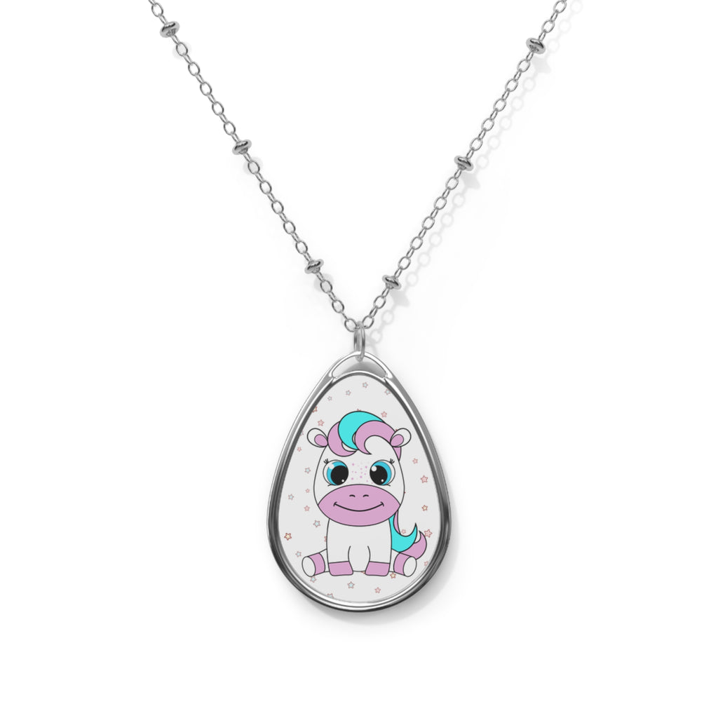 Necklace - Kawaii Pony Star Pendant, Pastel Jewelry Gift for Kids