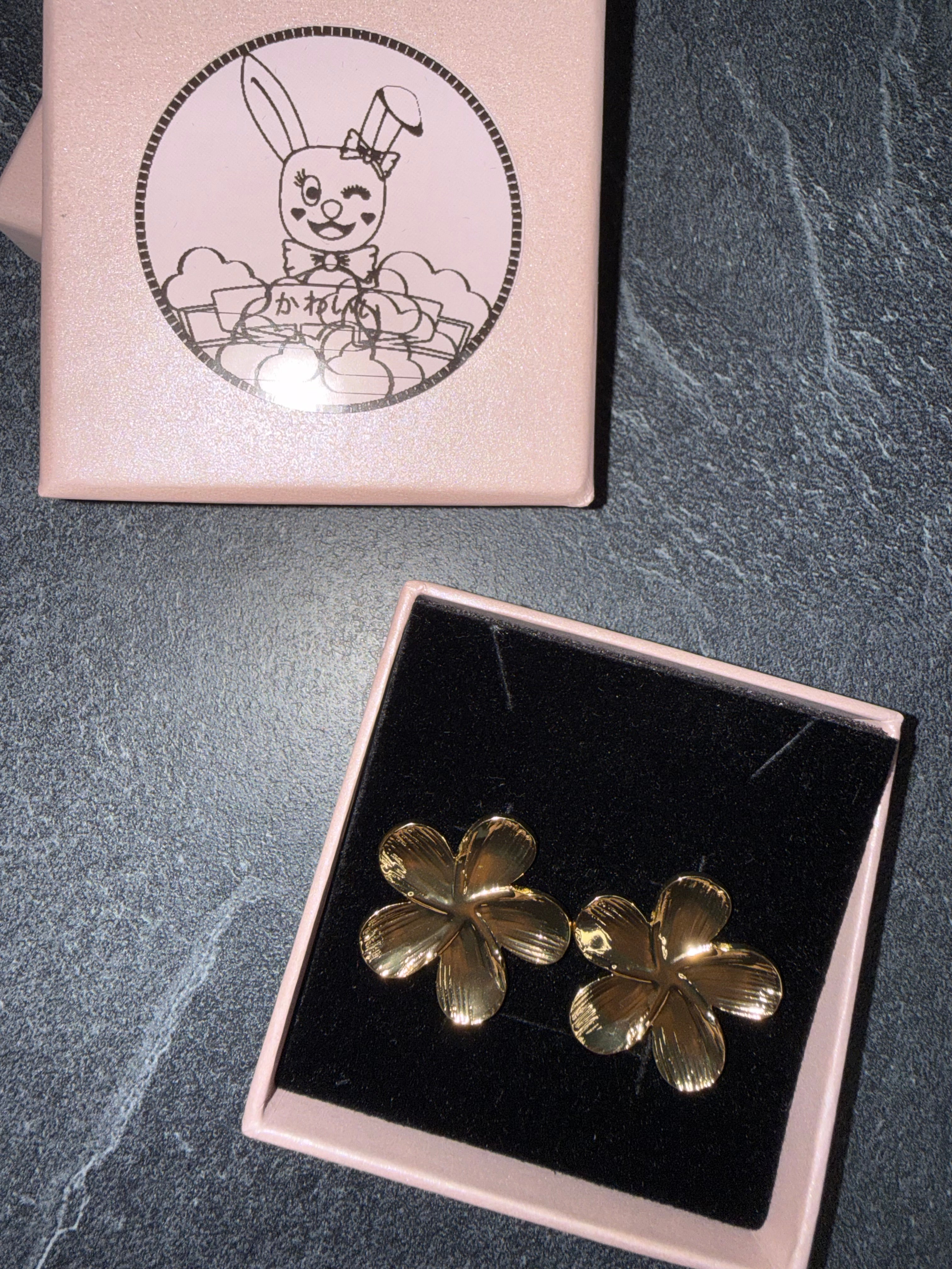 Gold-Tone Statement Earrings – Cute Stainless Steel Style Jewelry