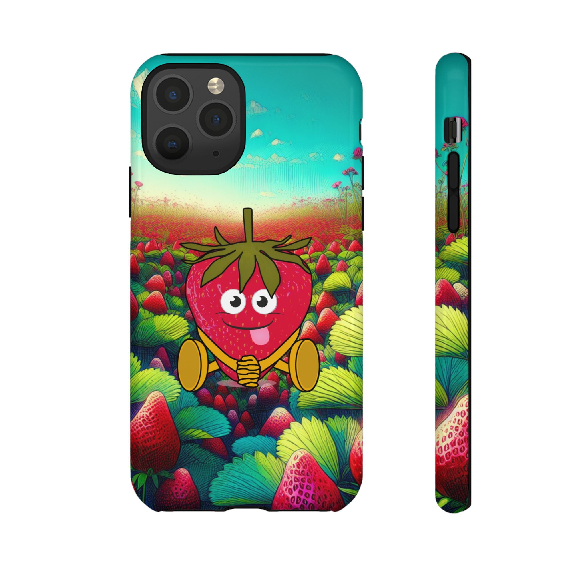 Cute Strawberry in the strawberry fields Tough Cases