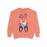 Kawaii Rabbit Face Unisex Sweatshirt, Self Love Club, Cute Jumper, Pastel Bunny Shirt, Cozy Pullover, Gift for Rabbit Lovers