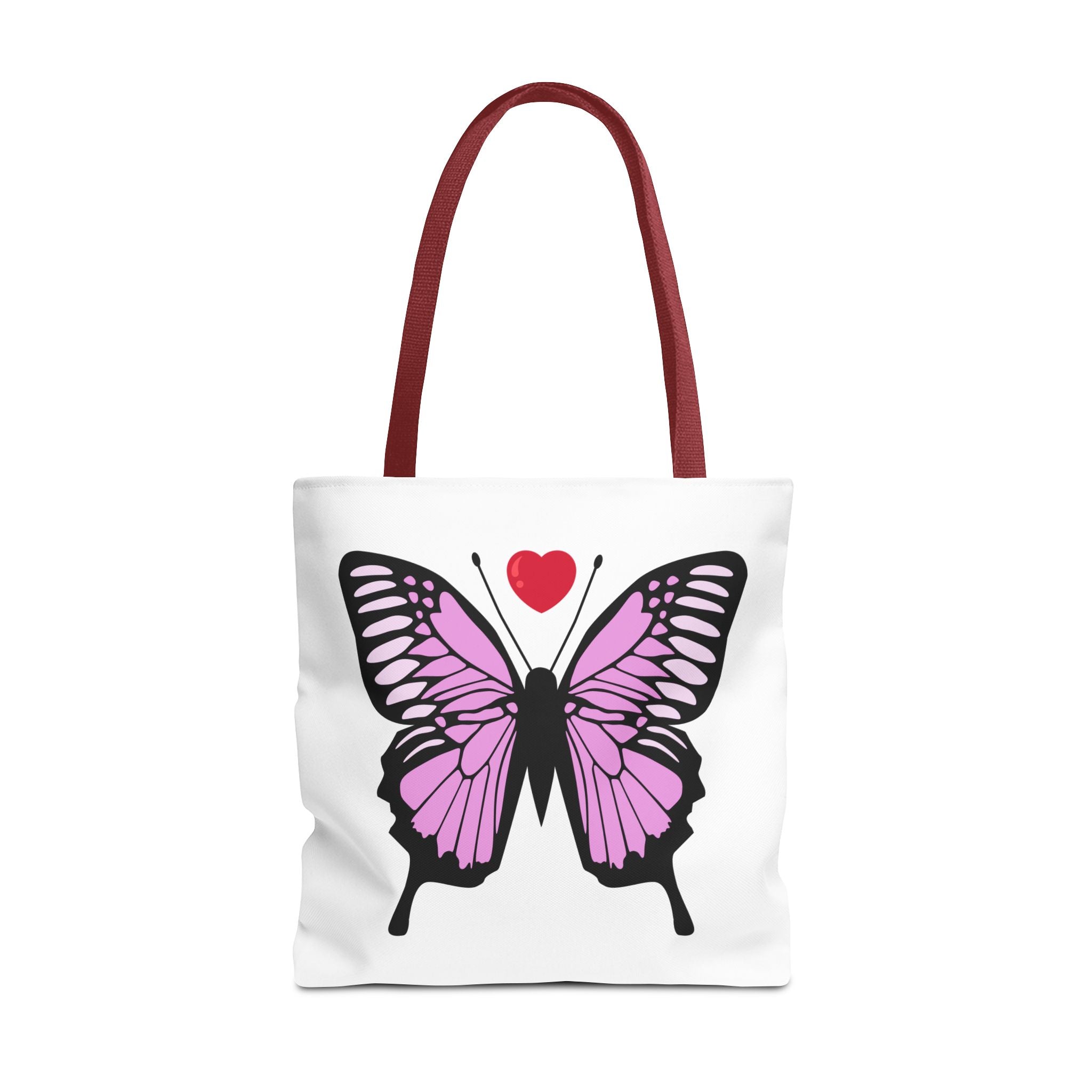 Pink Butterfly Tote Bag - Feminine Floral Design