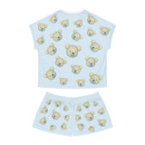 Bear Garden Women's Pajama Set, Cute Bear Print Shorts and Top, Cozy Sleepwear, Matching PJ Set, Woodland Animal Design