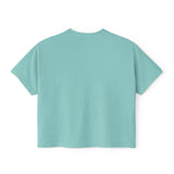 Kawaii Hedgehog Boxy Tee - Women's Graphic T-Shirt