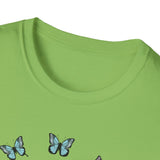 Koala Heart T-Shirt, Cute Animal Tee, Butterfly Graphic Shirt, Nature Lover Gift, Wildlife Lover Top