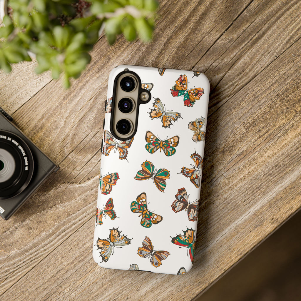 Butterflies Tough Cases, Phone Case, Protective Cover, Butterfly Pattern, Gift for Her, Unique Phone Accessory