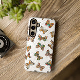 Butterflies Tough Cases, Phone Case, Protective Cover, Butterfly Pattern, Gift for Her, Unique Phone Accessory