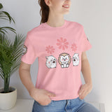 Cute Animal Tee - Hedgehog & Hamster Shirt - Happy Critter Top
