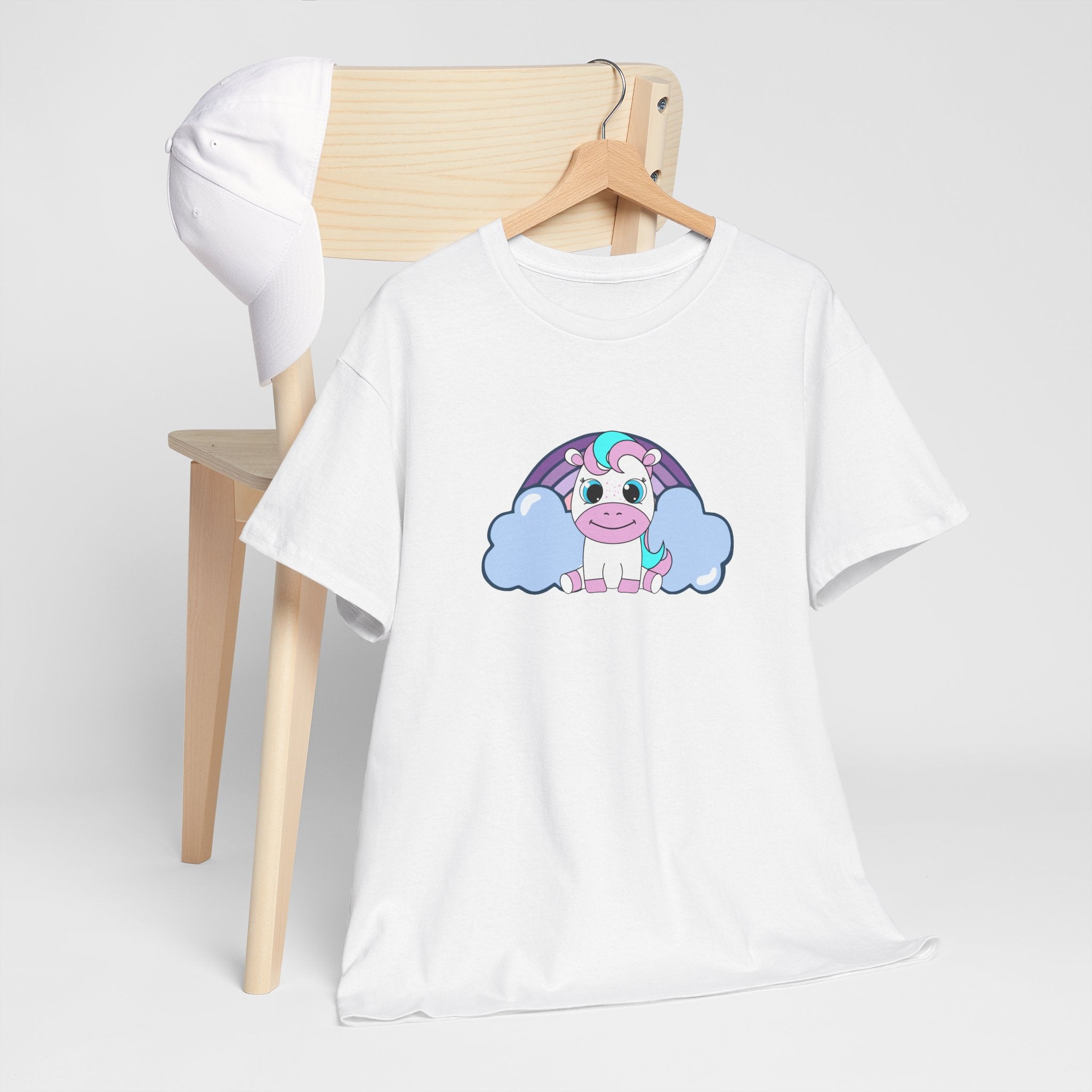 Kawaii Pony T-Shirt - Cute Horse Graphic Tee, Animal Lover Gift - Pastel Colors Shirt