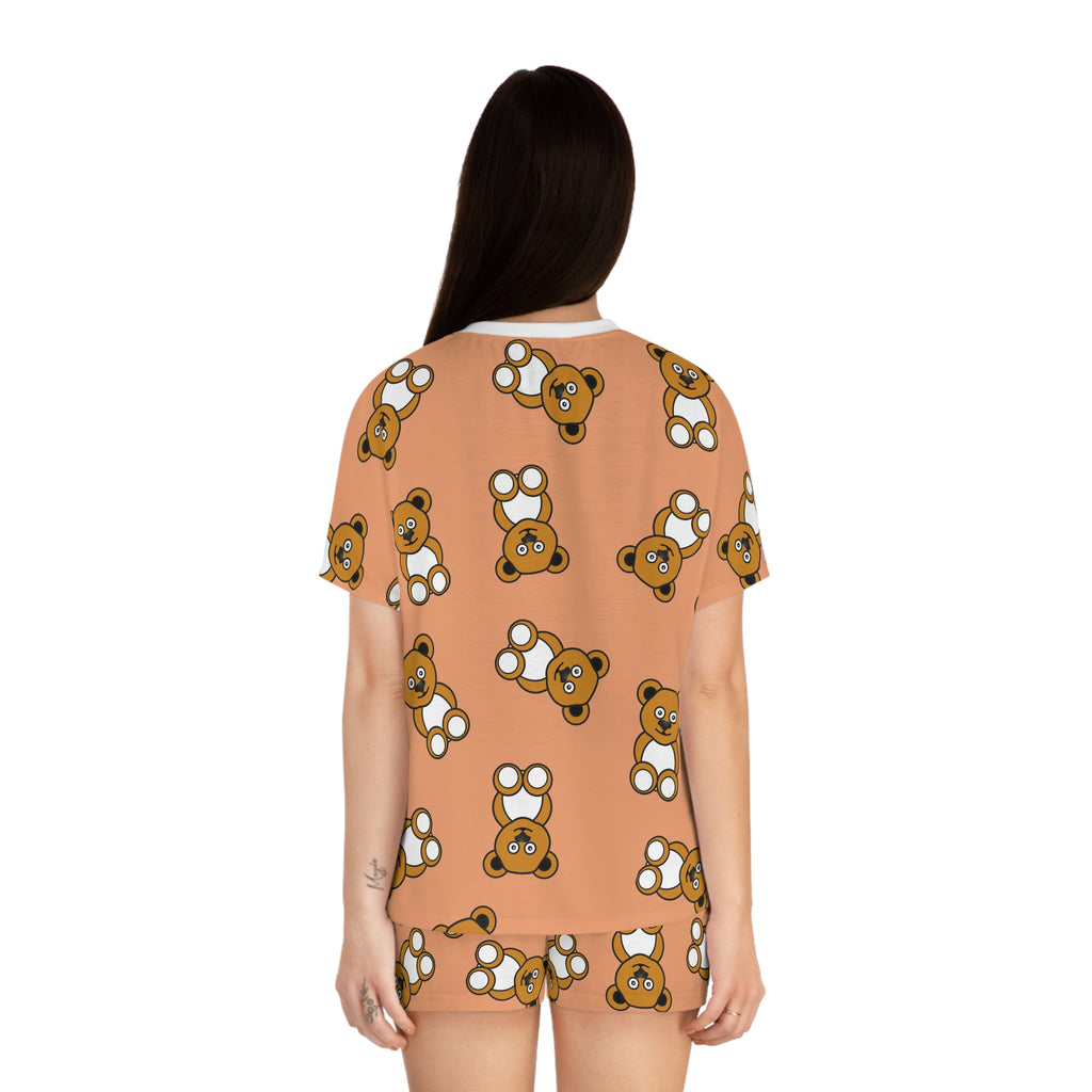 Cute Bears Pajama Set, Women's Sleepwear, Short PJs, Bear Lover Gift, Lounge Set