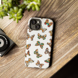 Butterflies Tough Cases, Phone Case, Protective Cover, Butterfly Pattern, Gift for Her, Unique Phone Accessory