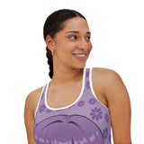 Otaku Blossom Women's Tank Top - Anime Flower Sleeveless Shirt - Japanese Cherry Blossom Tee - Kawaii Graphic Camisole