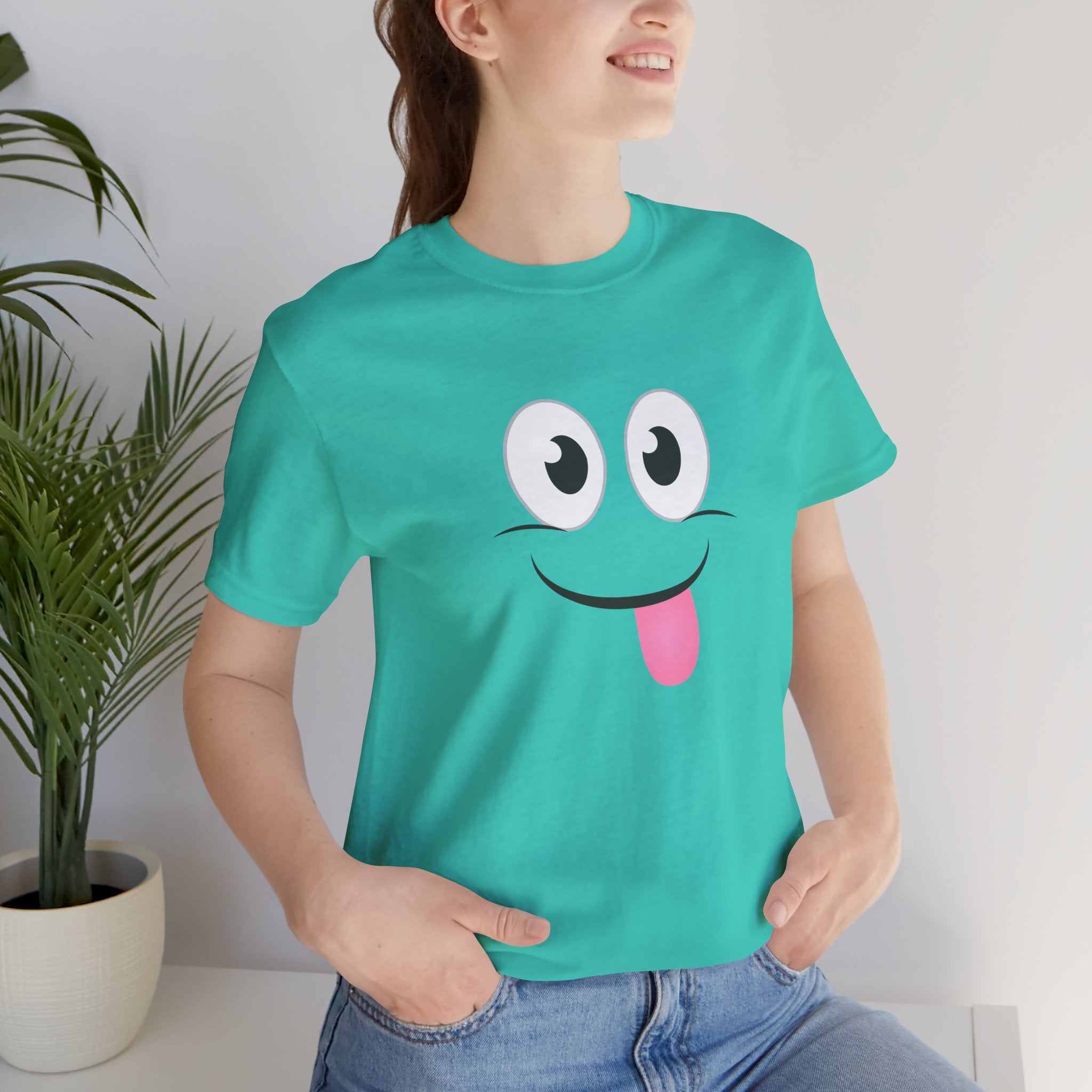 Yum Smile T-Shirt, Cute Graphic Tee, Food Lover Gift, Unisex Top, Funny Saying Shirt, Short Sleeve Tee