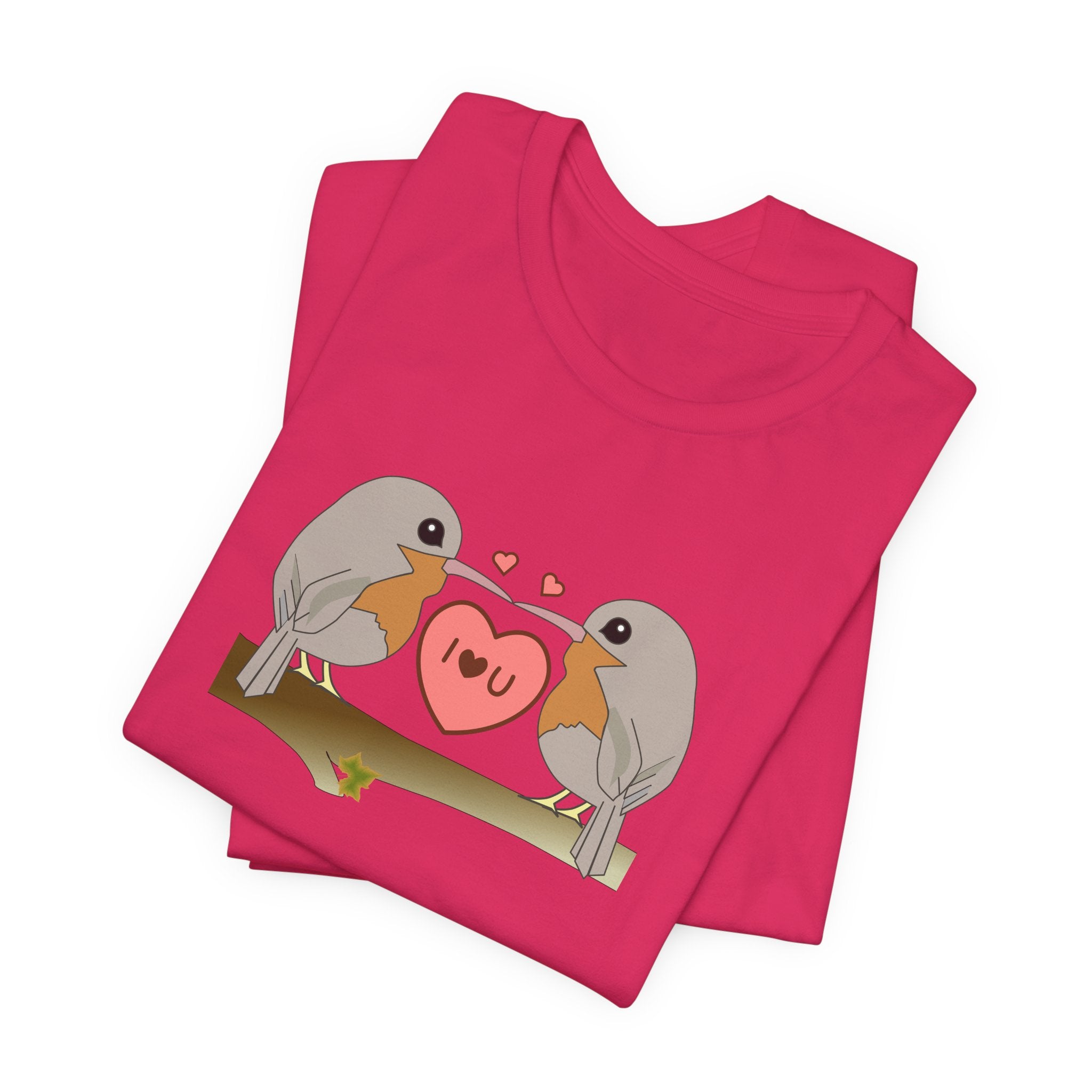 Robins in love Unisex Jersey Short Sleeve Tee