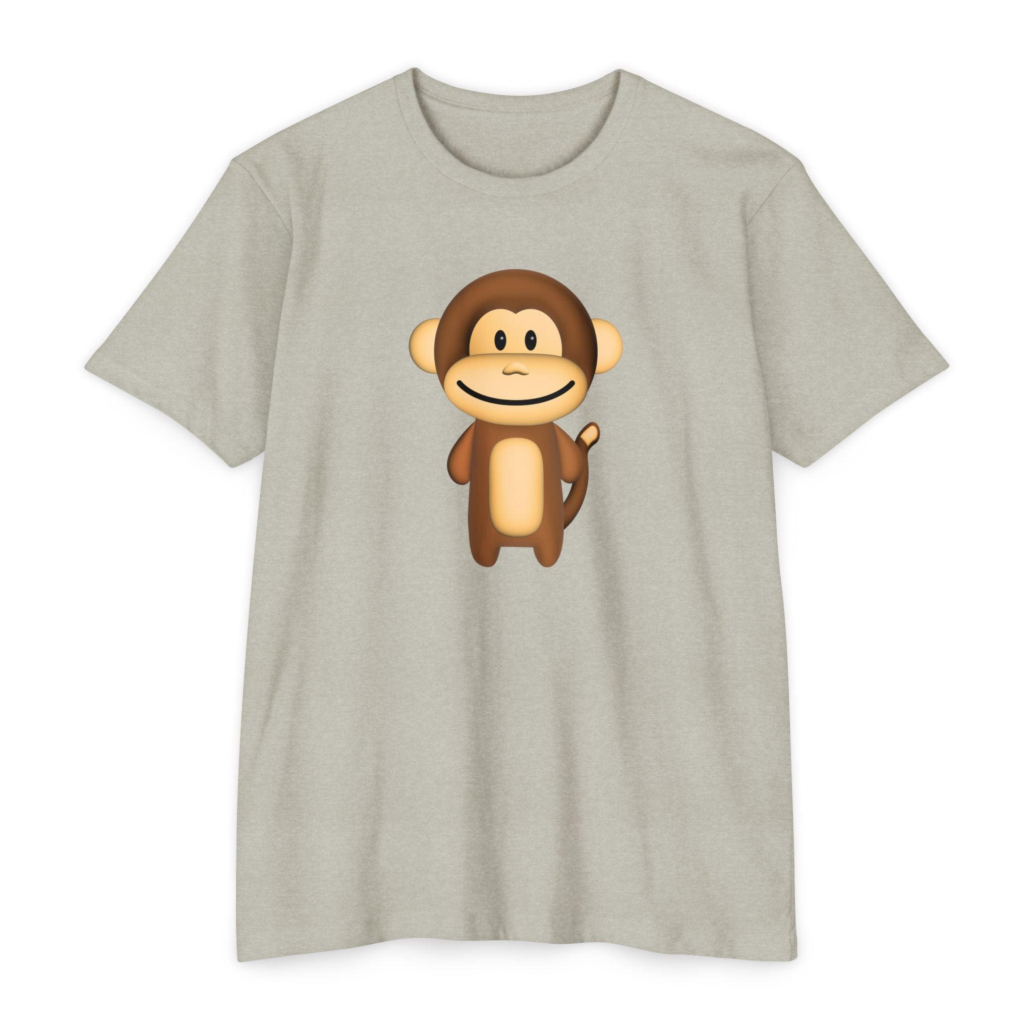 Kawaii Monkey T-shirt - Unisex CVC Jersey