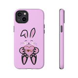 Rabbit With I Love You Heart iPhone Tough Cases, Bunny Phone Cover, Animal Lover Gift, Protective Case, Cute Rabbit Design