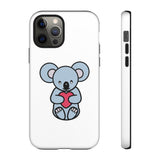 White Cute Coala Tough Cases