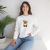 Embroidered Little Teddy Bear Crewneck Sweatshirt