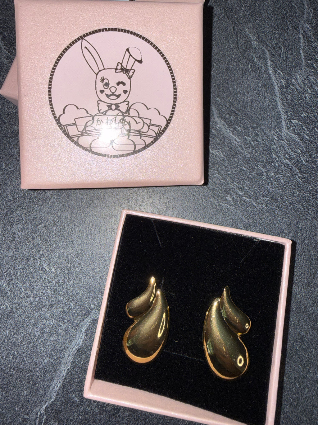Gold-Tone Statement Earrings – Cute Stainless Steel Style Jewelry