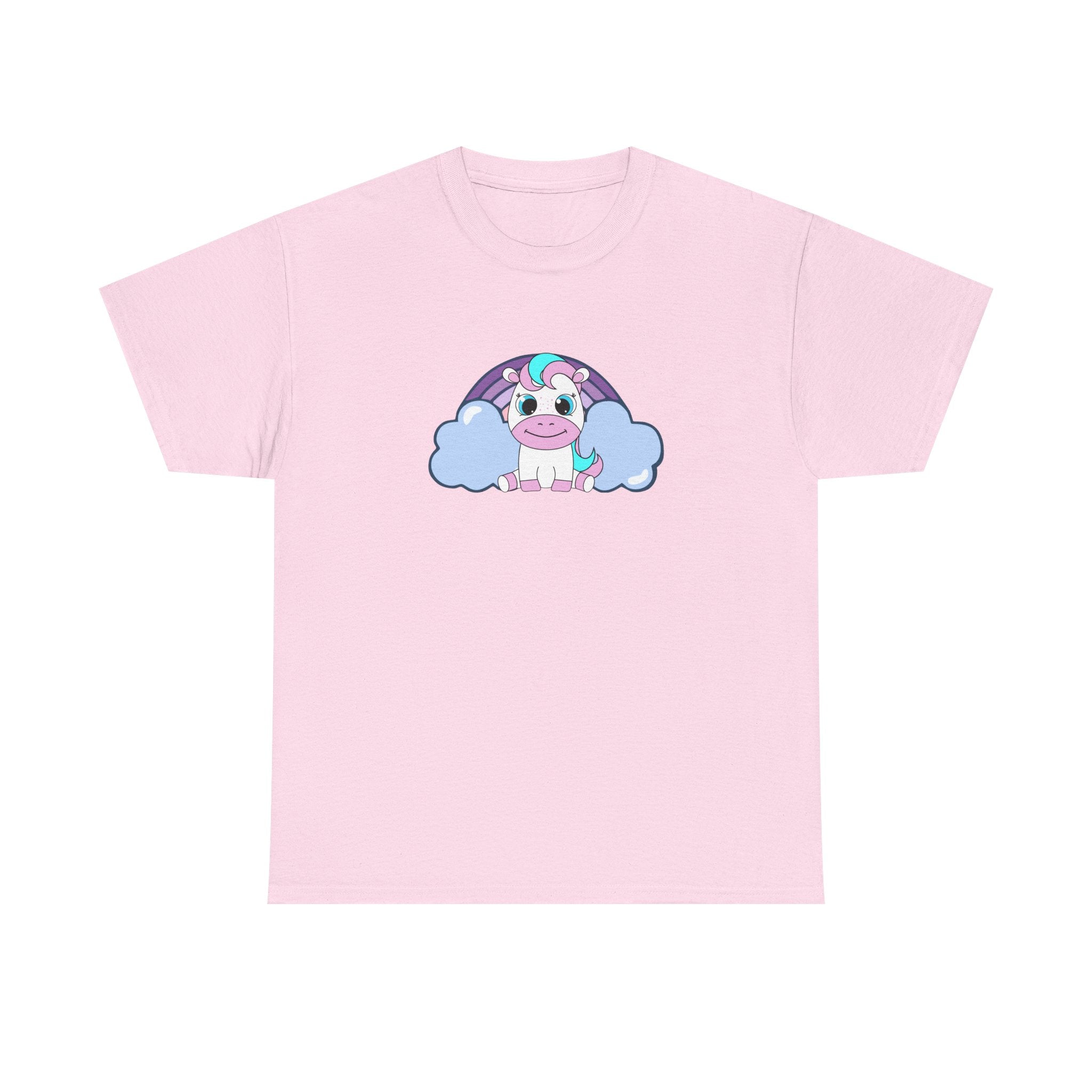 Kawaii Pony T-Shirt - Cute Horse Graphic Tee, Animal Lover Gift - Pastel Colors Shirt