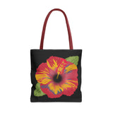 Poppy Tote Bag - Floral Canvas Shoulder Bag for Women, Flower Printed Grocery Tote, Reusable Shopping Handbag, Eco-Friendly Beach Bag, Gift