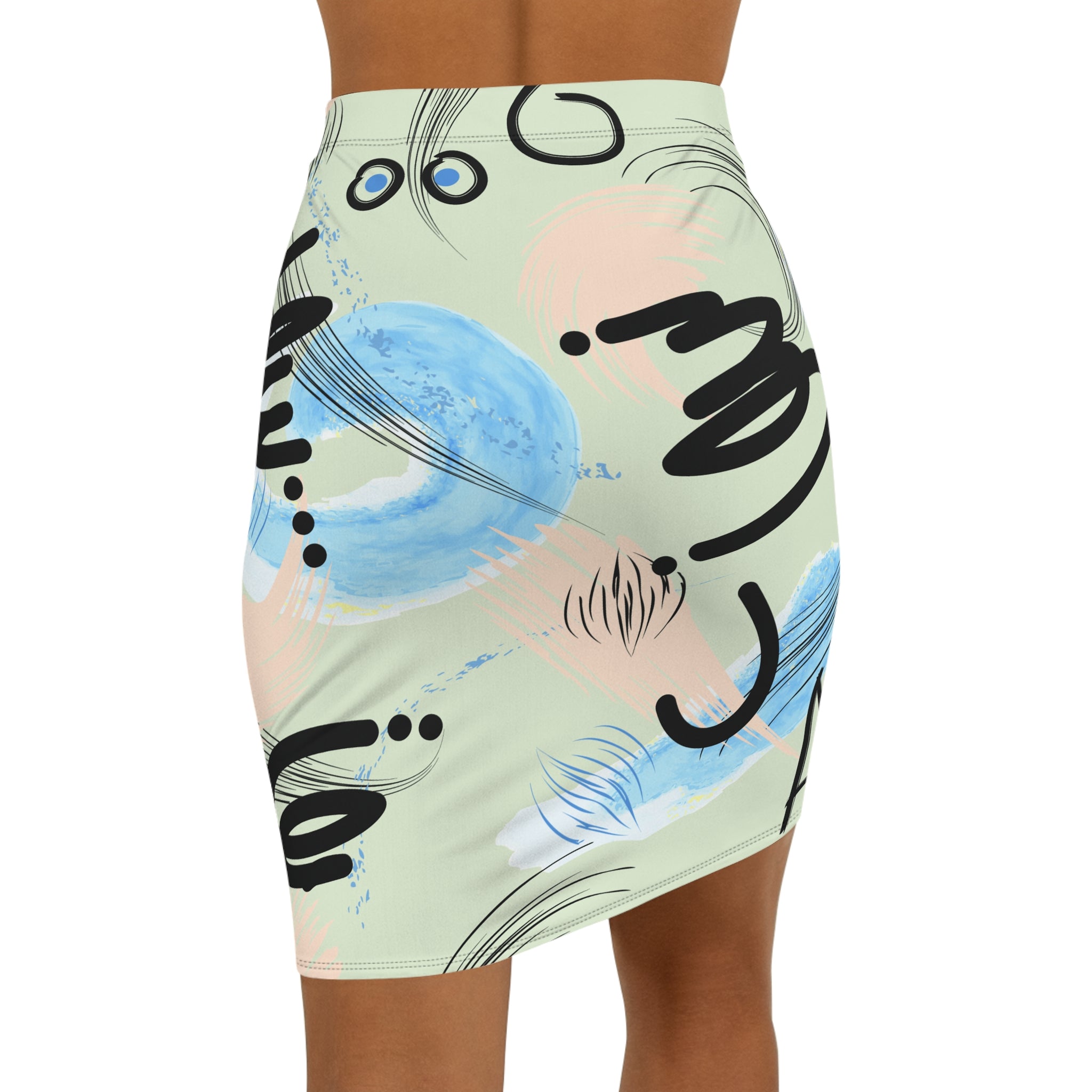 Abstract Art Pencil Skirt