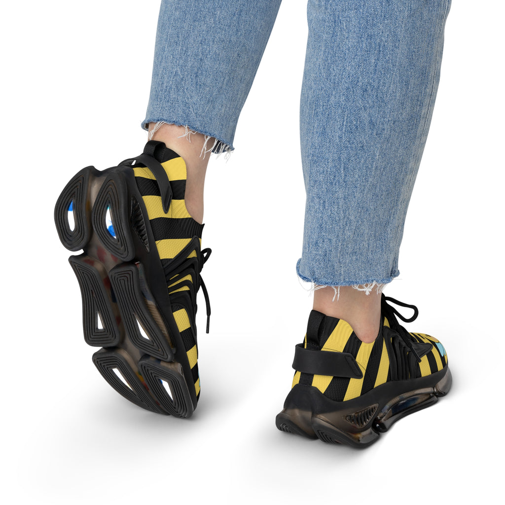 Kawaii Bee Sneakers - Cute Women's Shoes - Unique Footwear -Trendy Sneakers
