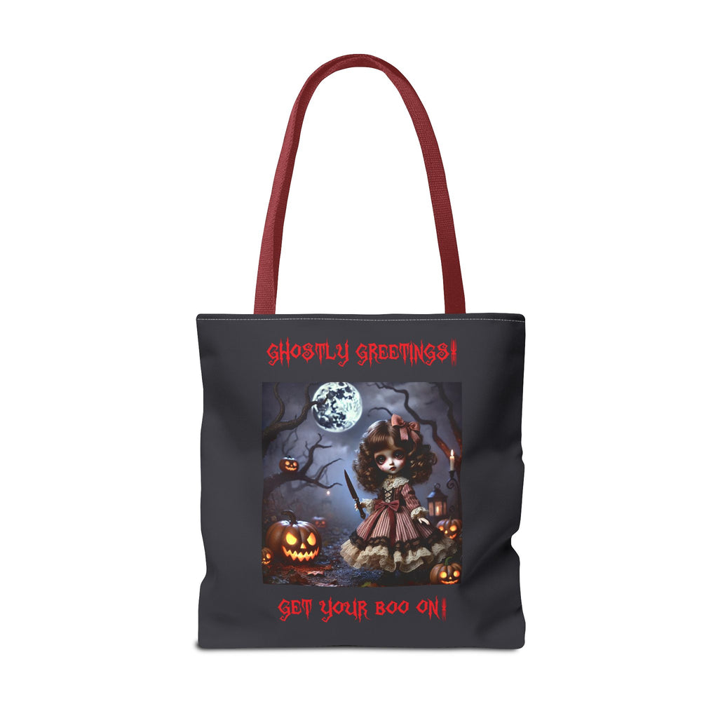 Halloween Doll With a Mix of Scary and Sweet Tote Bag