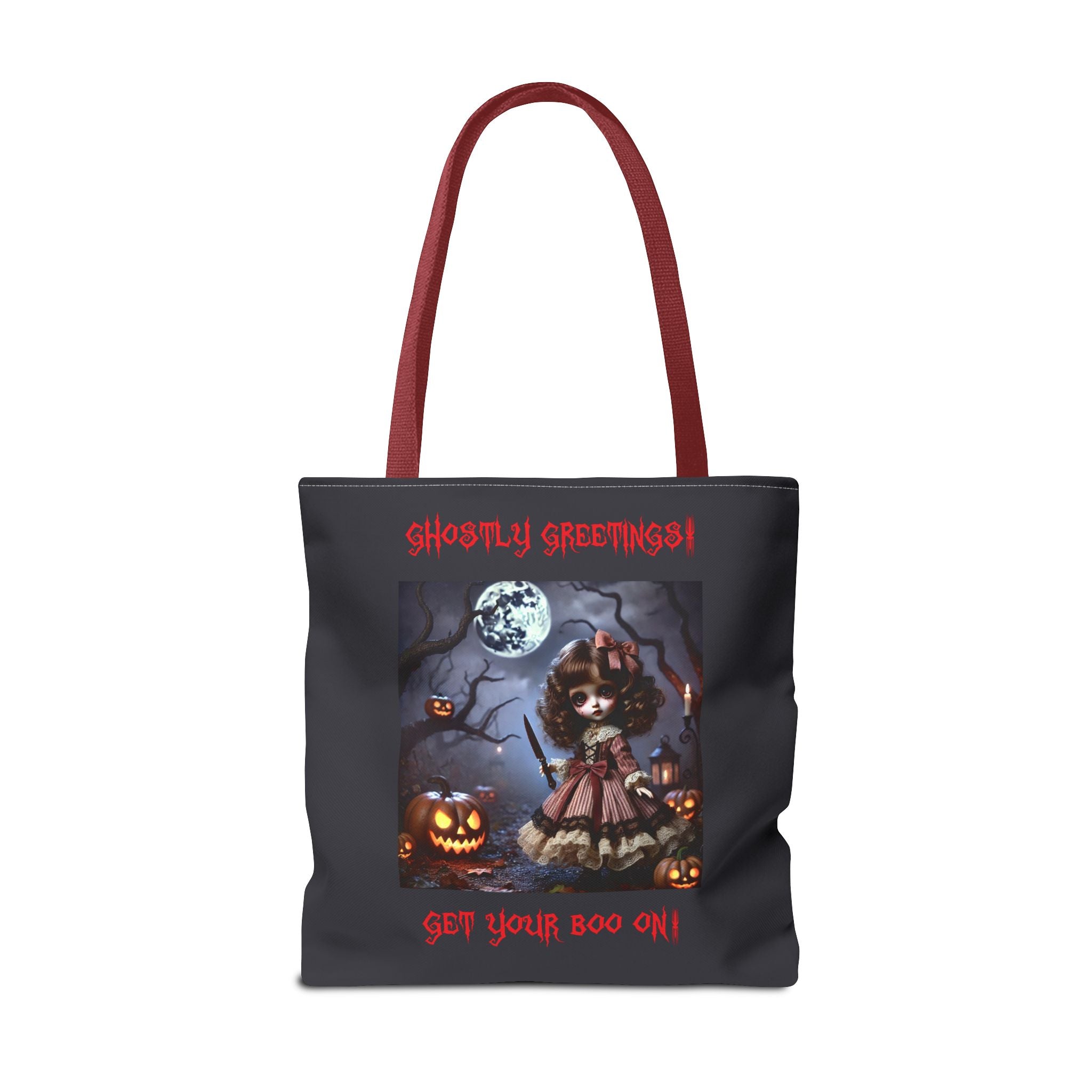 Halloween Doll With a Mix of Scary and Sweet Tote Bag