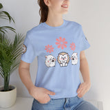 Cute Animal Tee - Hedgehog & Hamster Shirt - Happy Critter Top