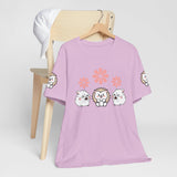 Cute Animal Tee - Hedgehog & Hamster Shirt - Happy Critter Top