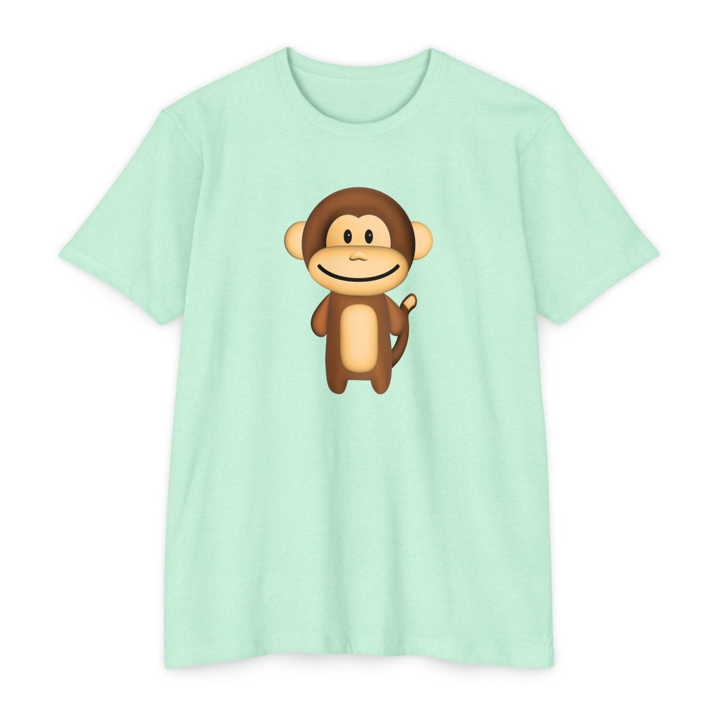 Kawaii Monkey T-shirt - Unisex CVC Jersey