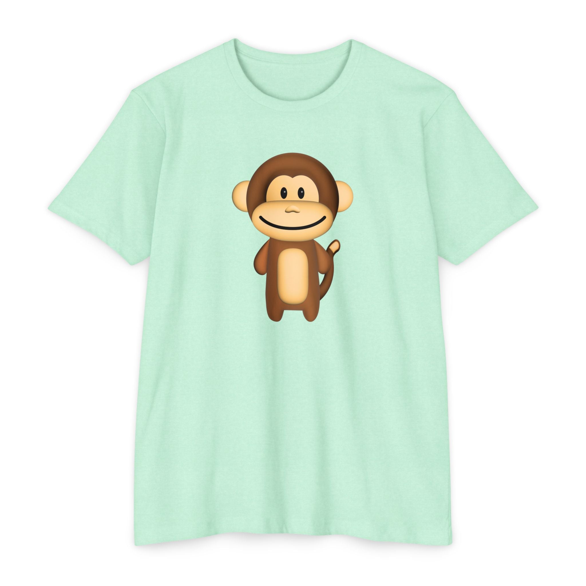 Kawaii Monkey T-shirt - Unisex CVC Jersey