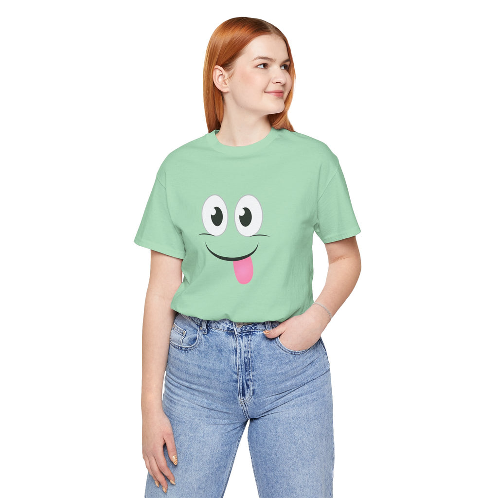 Yum Smile T-Shirt, Cute Graphic Tee, Food Lover Gift, Unisex Top, Funny Saying Shirt, Short Sleeve Tee