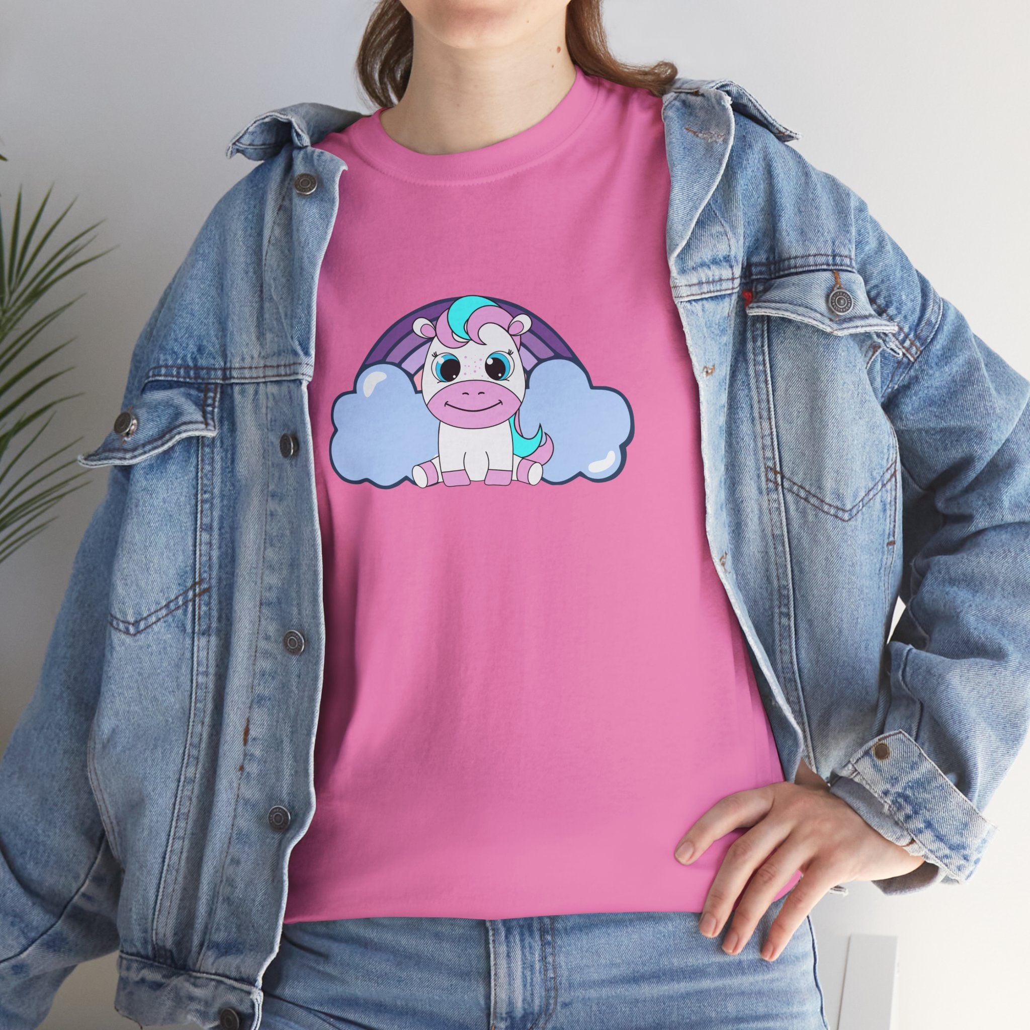 Kawaii Pony T-Shirt - Cute Horse Graphic Tee, Animal Lover Gift - Pastel Colors Shirt