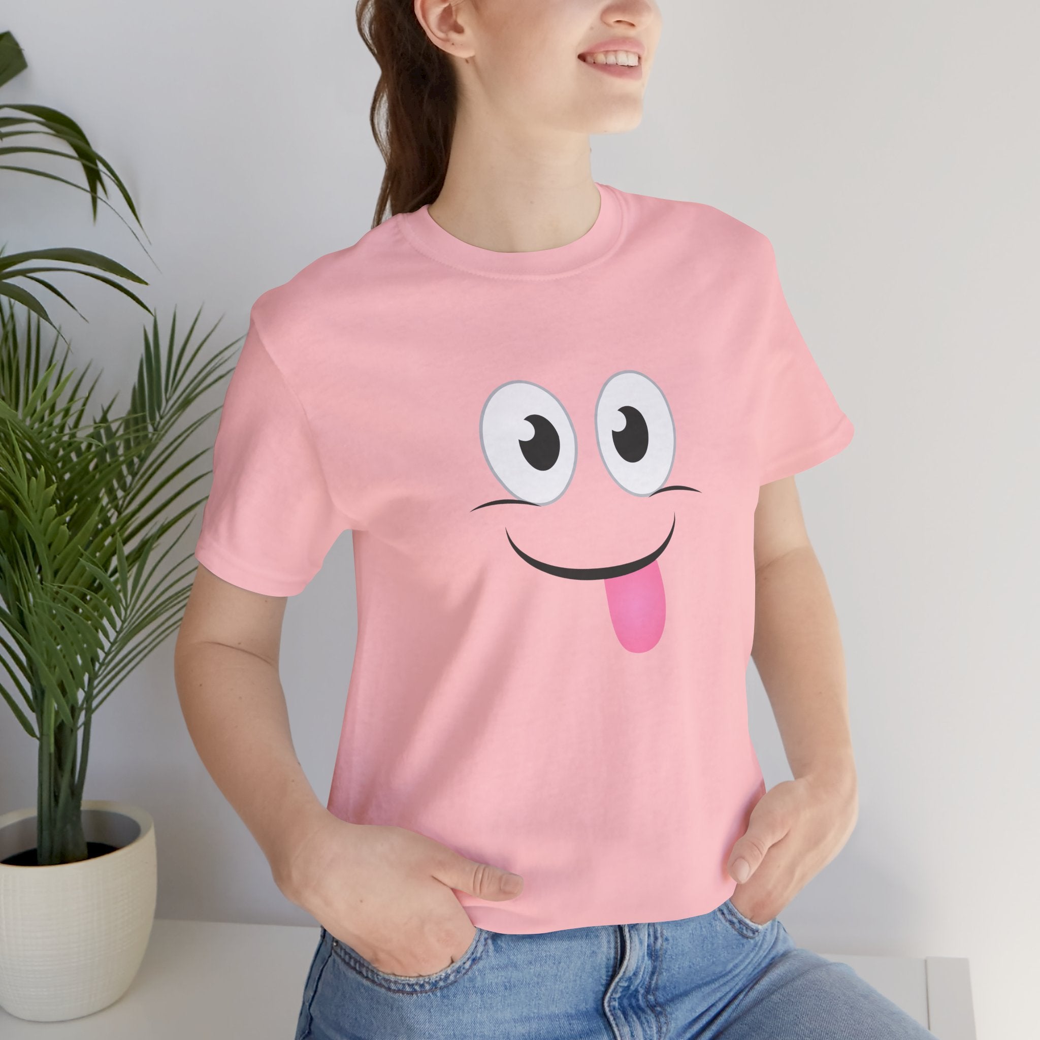 Yum Smile T-Shirt, Cute Graphic Tee, Food Lover Gift, Unisex Top, Funny Saying Shirt, Short Sleeve Tee