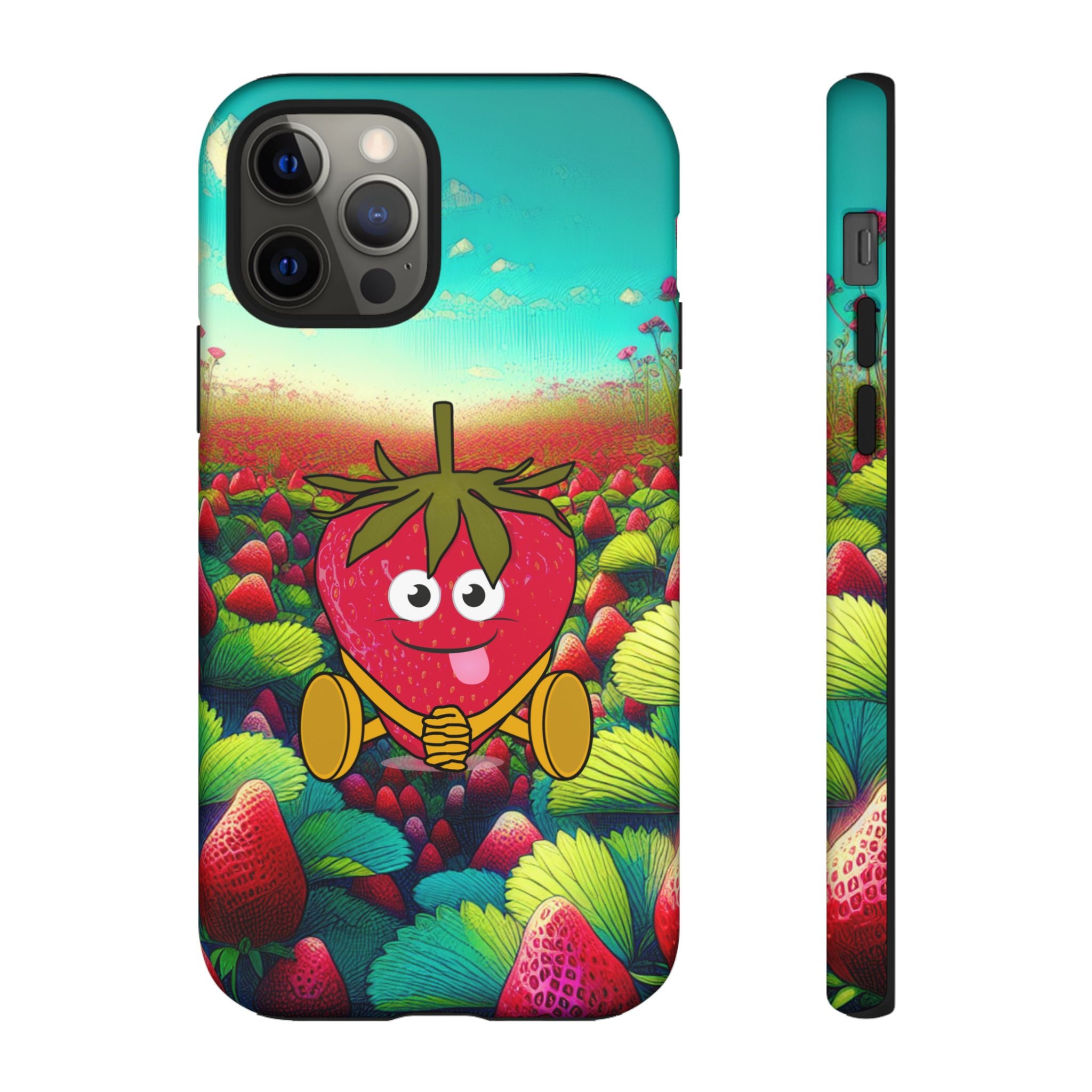 Cute Strawberry in the strawberry fields Tough Cases
