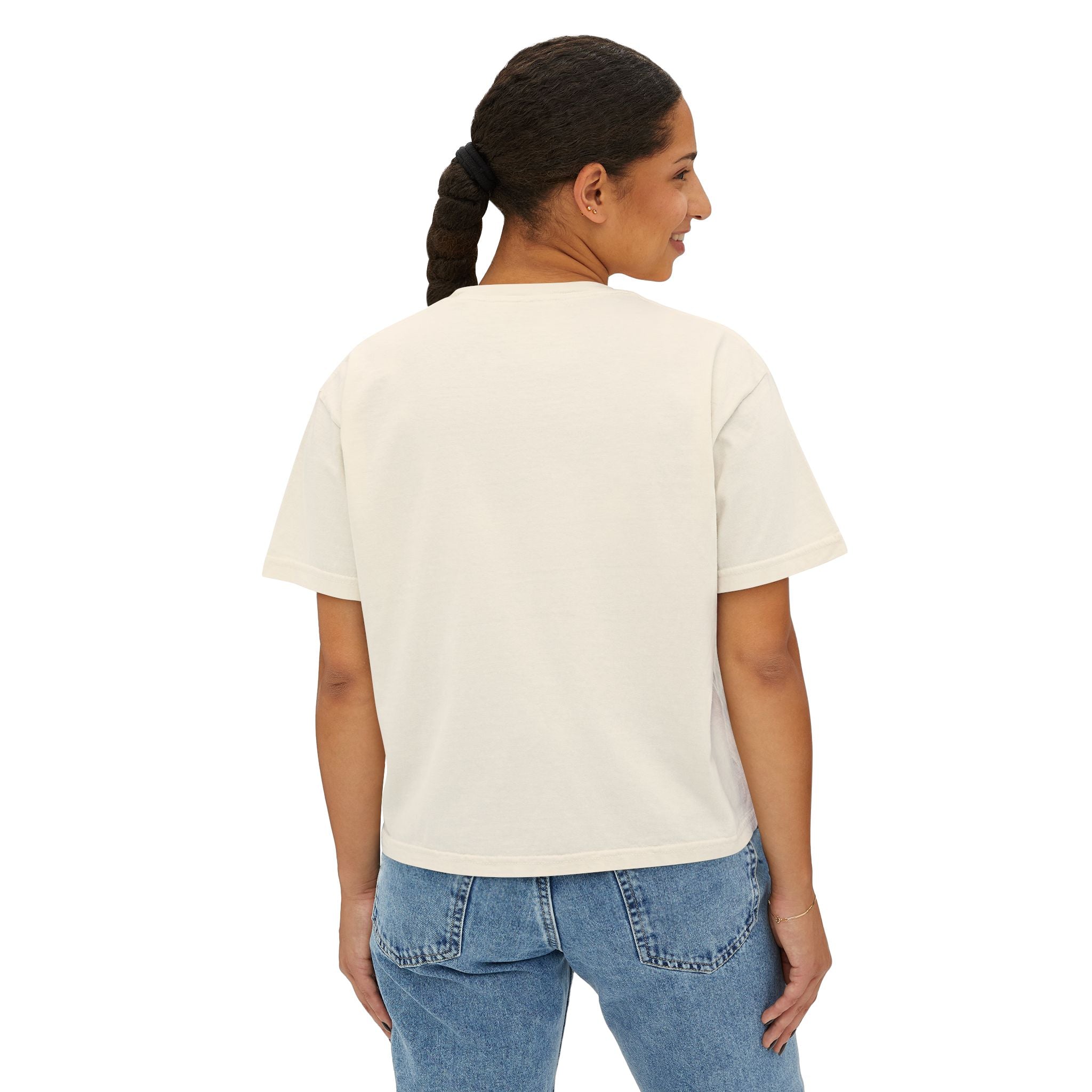 Kawaii Hedgehog Boxy Tee - Women's Graphic T-Shirt