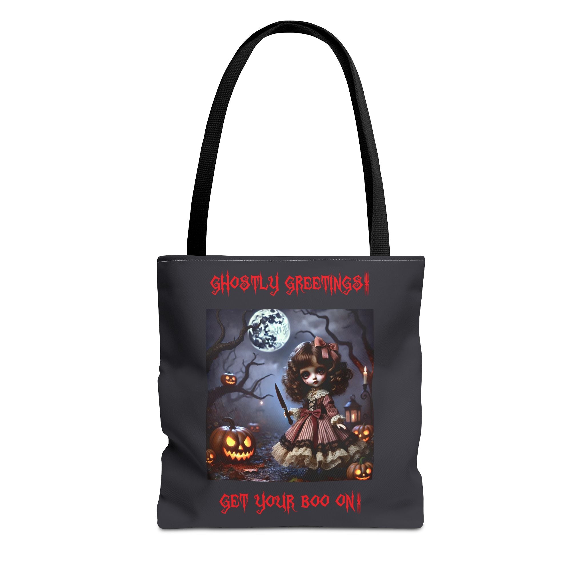 Halloween Doll With a Mix of Scary and Sweet Tote Bag