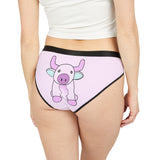 Moo Mood Women's Underwear - Cow Print Panties - Comfy Lingerie - Fun Intimates Gift