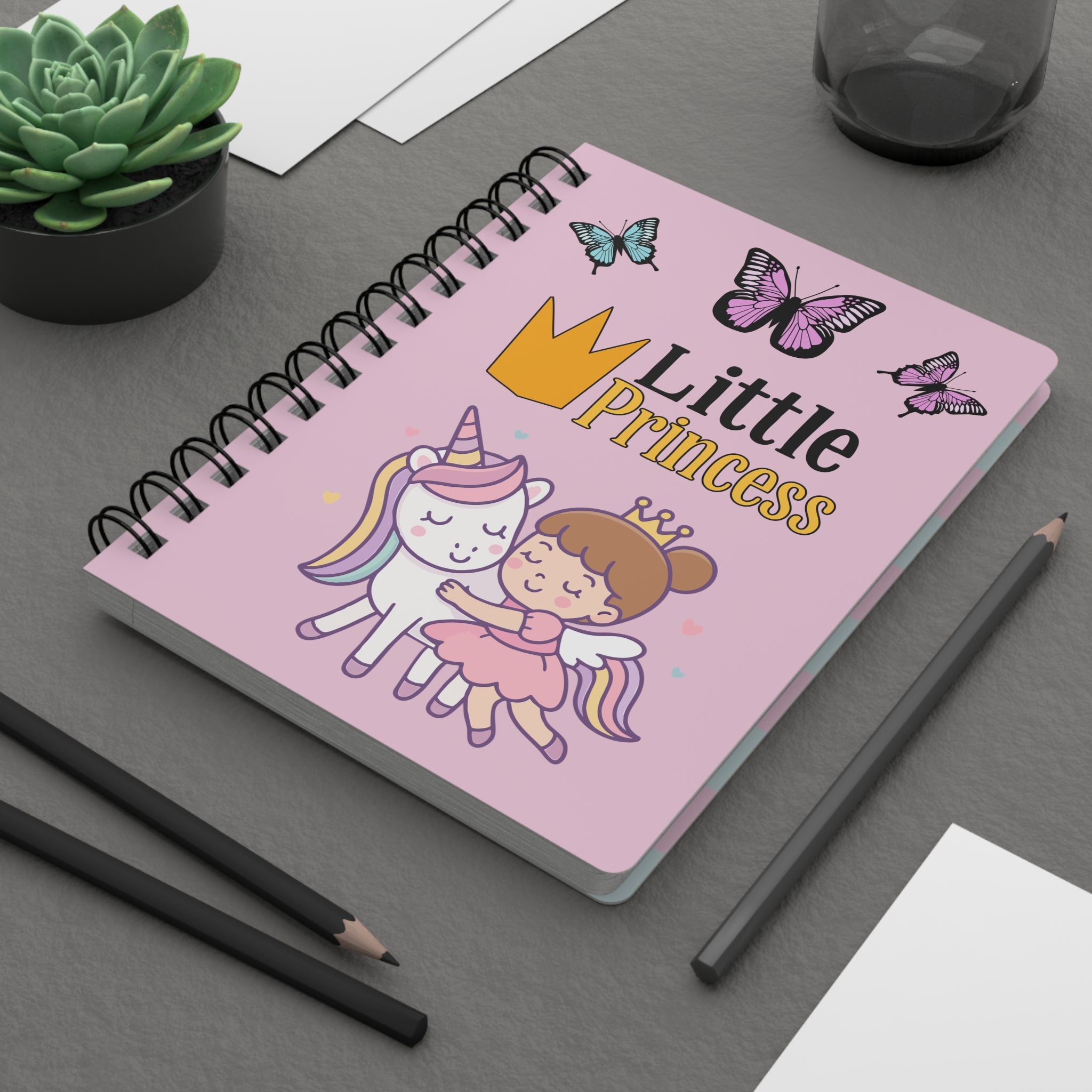 Little Princess Unicorn Spiral Notebook