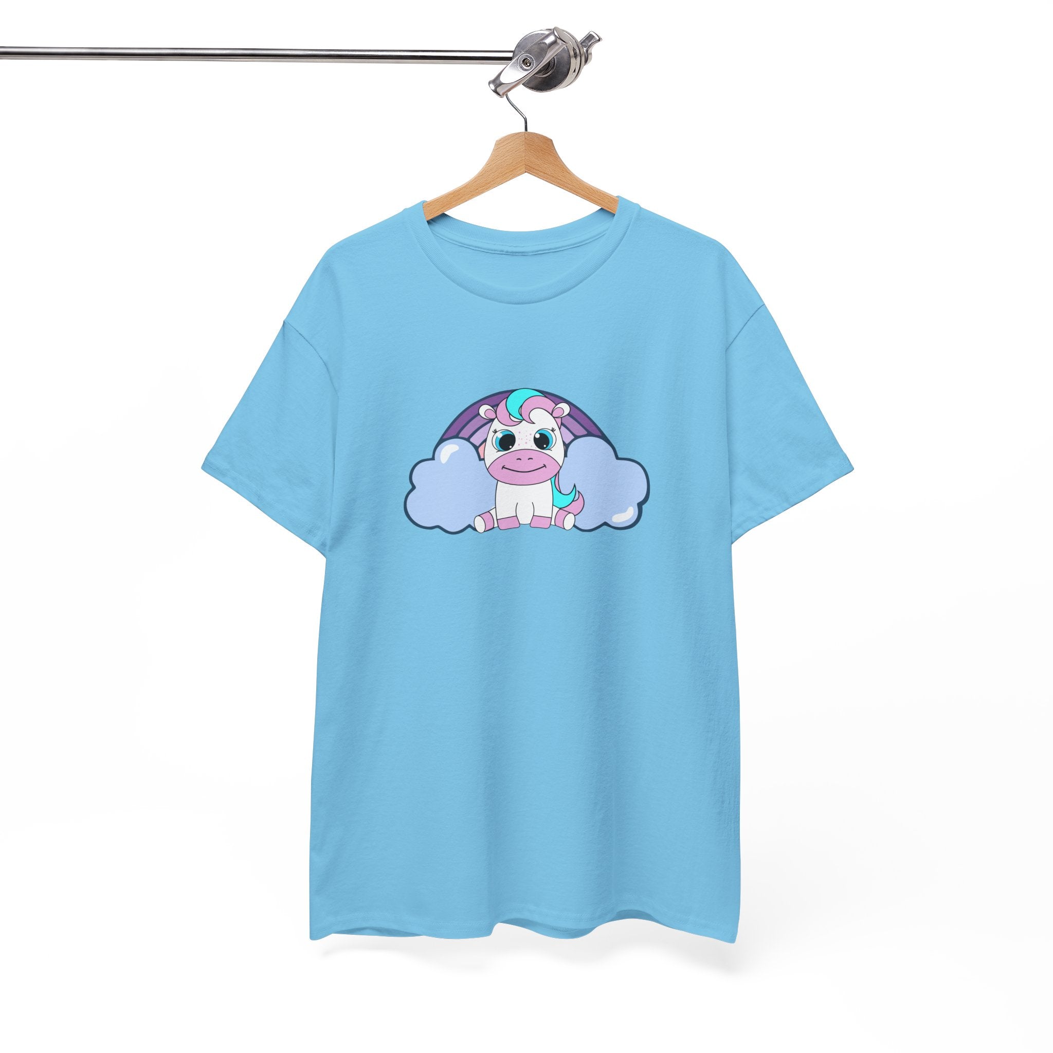Kawaii Pony T-Shirt - Cute Horse Graphic Tee, Animal Lover Gift - Pastel Colors Shirt